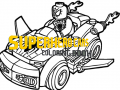 Тоглоом Superhero Cars Coloring Book