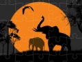 Тоглоом Elephant Silhouette Jigsaw