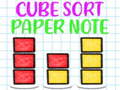 Тоглоом Cube Sort Paper Note