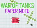 Тоглоом War Of Tanks Paper Note