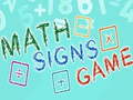 Тоглоом Math Signs Game