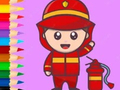 Тоглоом Coloring Book: Fireman