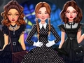 Тоглоом Celebrity Wednesday Addams Style