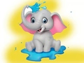 Тоглоом Coloring Book: Elephant Spraying Water