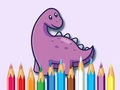 Тоглоом Coloring Book: Dinosaur With Flowers