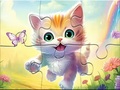 Тоглоом Jigsaw Puzzle: Kitten With Butterfly