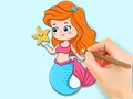 Тоглоом Coloring Book: Beautiful Mermaid Princess