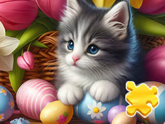Тоглоом Jigsaw Puzzle: Easter Cat