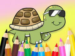 Тоглоом Coloring Book: Sunglasses Turtle