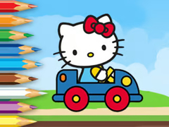Тоглоом Coloring Book: Hello Kitty Driving Car