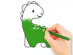 Тоглоом Coloring Book: Lovely Baby Dinosaur