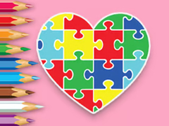 Тоглоом Coloring Book: Heart Jigsaw