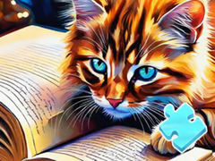 Тоглоом Jigsaw Puzzle: Cat Reading