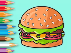 Тоглоом Coloring Book: Delicious Hamburger