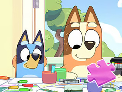 Тоглоом Jigsaw Puzzle: Bluey Family Coloring Day