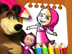 Тоглоом Masha & the Bear Coloring Book