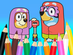 Тоглоом Coloring Book: Bluey Flossing Grannies