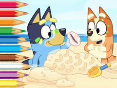 Тоглоом Coloring Book: Bluey On The Beach
