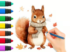 Тоглоом Coloring Book: Autumn Squirrel