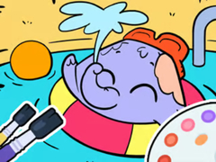 Тоглоом Coloring Book: Elephant Swim