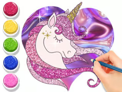 Тоглоом Coloring Book: Glowing Unicorn