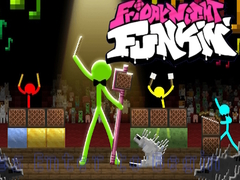 Тоглоом FNF Rush E : Animation vs. Minecraft