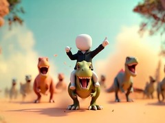 Тоглоом Stickman: Dinosaur arena