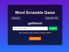 Тоглоом Word Scramble Game Challenge