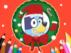 Тоглоом Coloring Book: Bluey Santa Claus