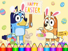 Тоглоом Coloring Book: Bluey Happy Easter