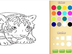 Тоглоом Baby Tiger Coloring Book