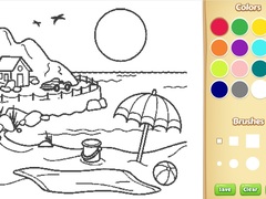 Тоглоом Beach Coloring Book For Kids