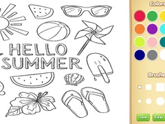 Тоглоом Hello Summer Coloring Book for Kids
