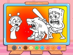 Тоглоом Coloring Book: Sprunki VS Tung Tung Sahur