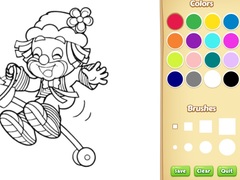 Тоглоом Clown Coloring Pages
