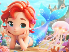 Тоглоом Jigsaw Puzzle: Chibi Mermaid Marshmallow Jellyfish