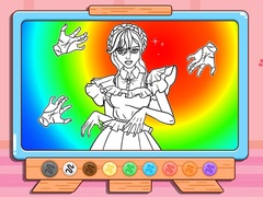 Тоглоом Coloring Book: Wednesday Addams Dancing