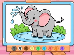 Тоглоом Coloring Book: Cute Baby Elephant