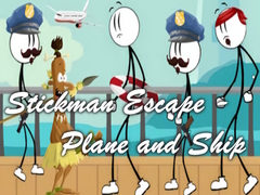 Тоглоом Stickman Escape - Plane and Ship