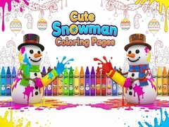 Тоглоом Cute Snowman Coloring Pages