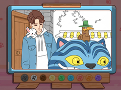 Тоглоом Coloring Book: Kpop Jinu & Blue Tiger