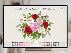 Тоглоом Printable Coloring Pages For Adults Flowers