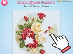 Тоглоом Round jigsaw Puzzle 2 - Assemble Bouquet flowers