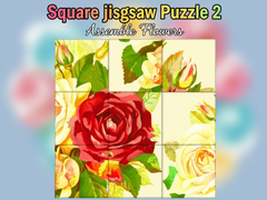 Тоглоом Square jigsaw Puzzle 2  Assemble Flowers
