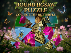 Тоглоом Round Jigsaw Puzzle - Collect the Butterfly