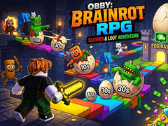 Тоглоом Obby: Brainrot RPG Slasher & Loot Adventure