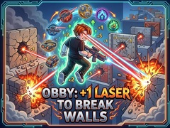 Тоглоом Obby: +1 Laser to Break Walls